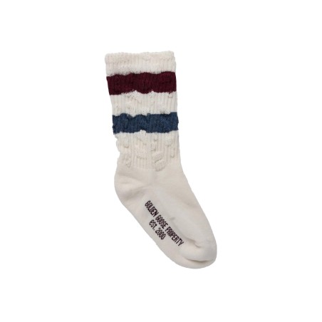 stripes distressed socks