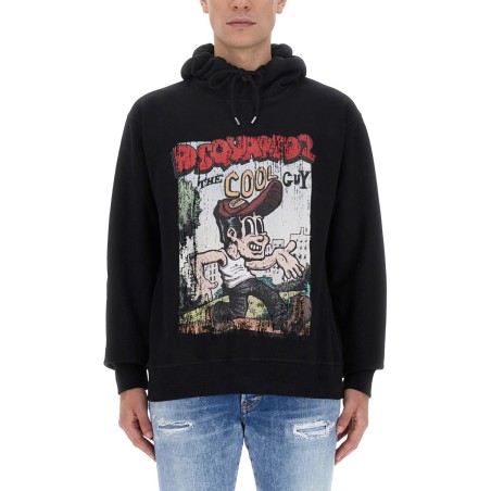 SWEATSHIRT WITH LOGO PRINT