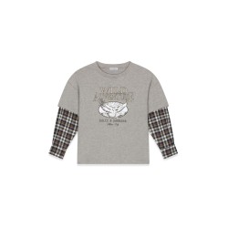 t-shirt prairie sleeves checks