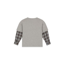 t-shirt prairie sleeves checks