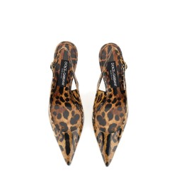 SLING BACK WITH SPOTTED PRINT