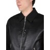 LEATHER BOMBER JACKET