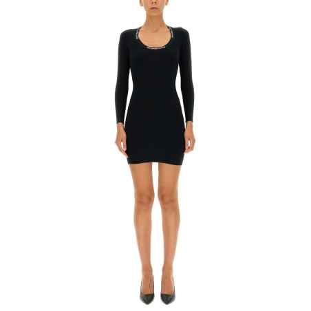 JACQUARD LOGO DRESS