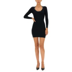JACQUARD LOGO DRESS