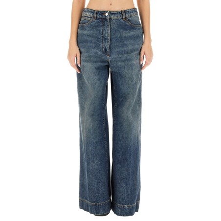 JEANS WITH EMBROIDERED PEGASUS