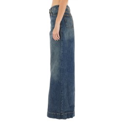 JEANS WITH EMBROIDERED PEGASUS