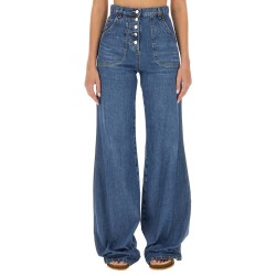 JEANS WITH FOLIAGE POCKETS