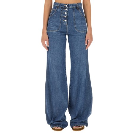 JEANS WITH FOLIAGE POCKETS