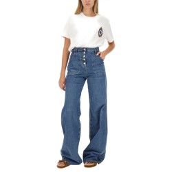 JEANS WITH FOLIAGE POCKETS