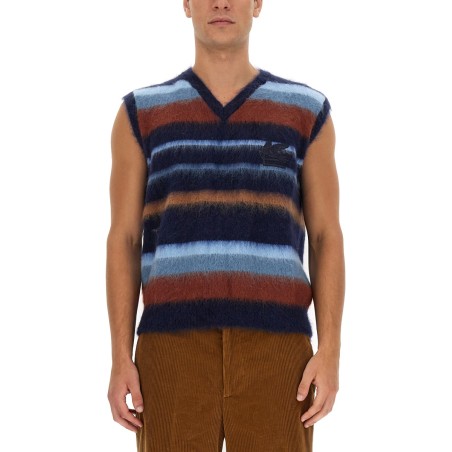 VEST WITH STRIPE PATTERN