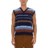 VEST WITH STRIPE PATTERN