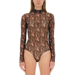 BODYSUIT WITH PAISLEY PRINT