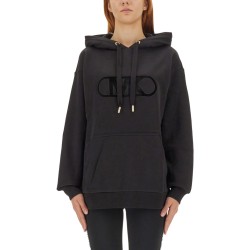 FLOCKED LOGO SWEATSHIRT