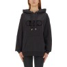 FLOCKED LOGO SWEATSHIRT