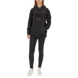 FLOCKED LOGO SWEATSHIRT