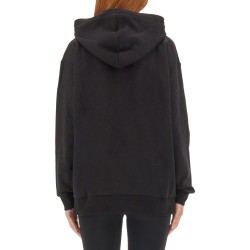 FLOCKED LOGO SWEATSHIRT