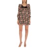 FLOWER PRINT MINI DRESS