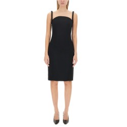 ROLLED MIDI DRESS