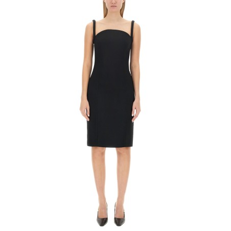 ROLLED MIDI DRESS
