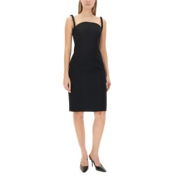 ROLLED MIDI DRESS