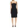 ROLLED MIDI DRESS