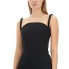 ROLLED MIDI DRESS