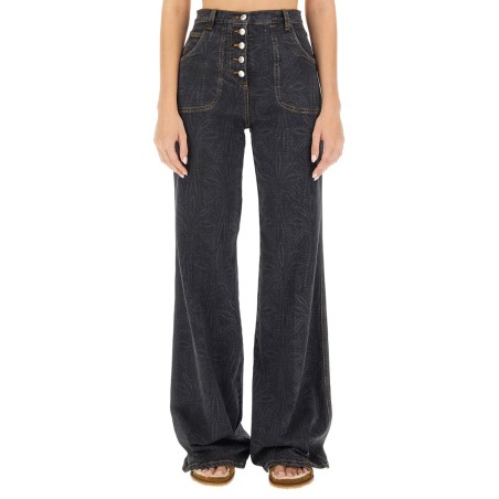 JEANS WITH FOLIAGE POCKETS