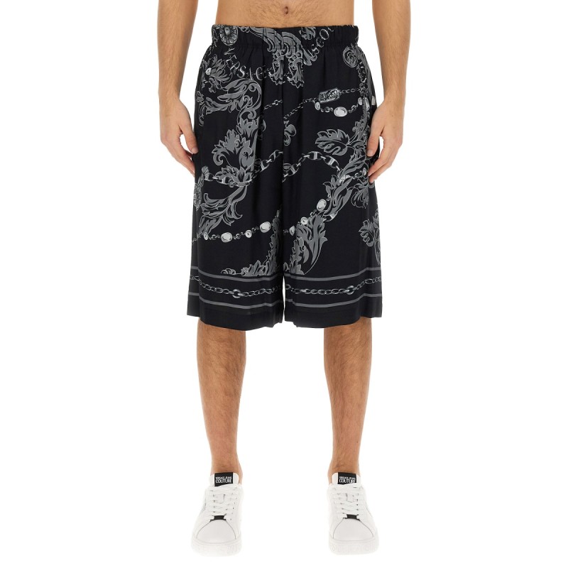 "CHAIN COUTURE" BERMUDA SHORTS