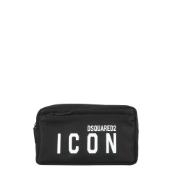 BEAUTY CASE WITH ICON PRINT