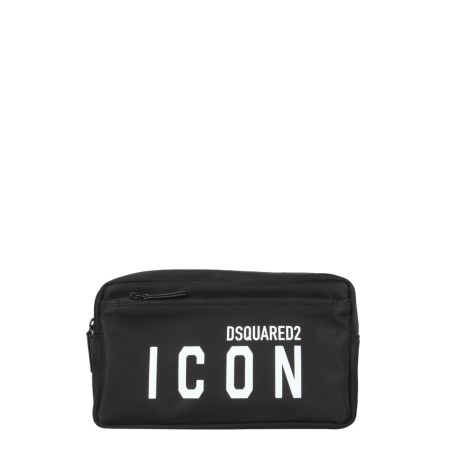 BEAUTY CASE WITH ICON PRINT