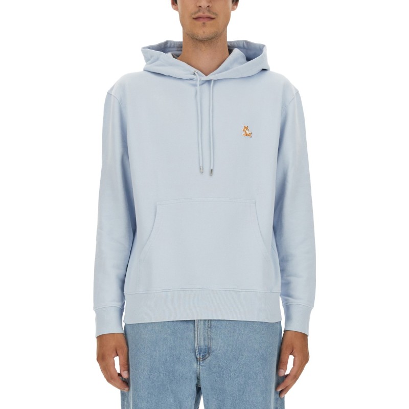 SWEATSHIRT WITH LOGO PATCH