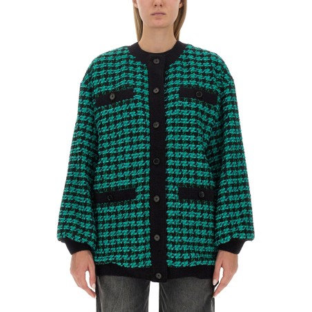 HOUNDSTOOTH TWEED JACKET