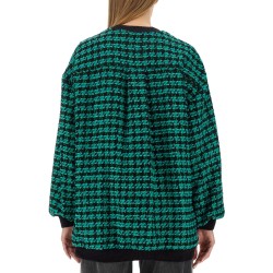 HOUNDSTOOTH TWEED JACKET