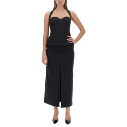 LONG FLARED SKIRT