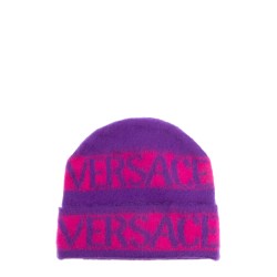 beanie logo stripes