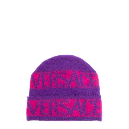 beanie logo stripes