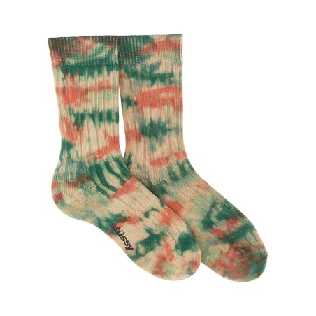 MULTI DYED RIBBED SOCKS