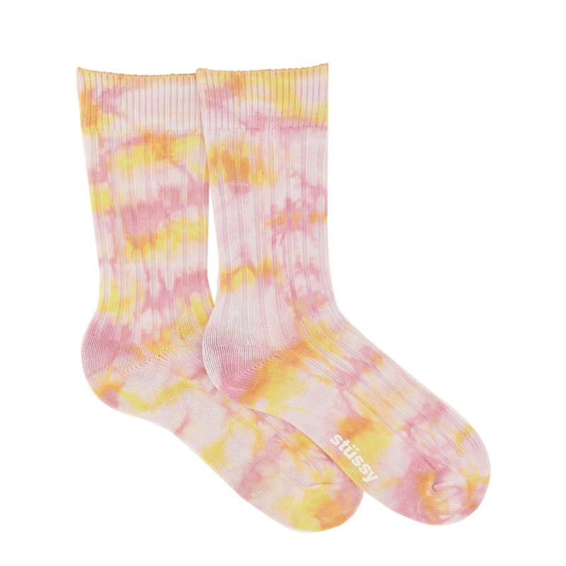 MULTI DYED RIBBED SOCKS