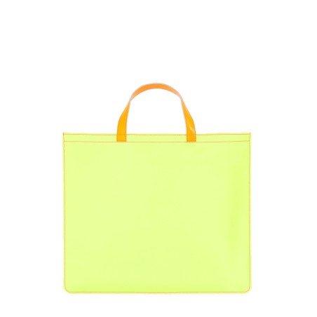 SUPER FLUO LEATHER TOTE BAG