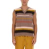 VEST WITH STRIPE PATTERN