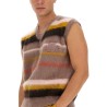 VEST WITH STRIPE PATTERN