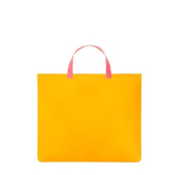 SUPER FLUO LEATHER TOTE BAG