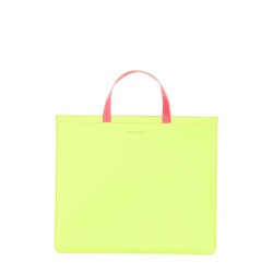 SUPER FLUO LEATHER TOTE BAG