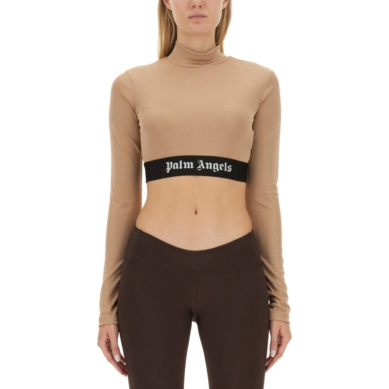 CROPPED TOP WITH LOGO