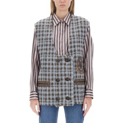 HOUNDSTOOTH OVER VEST