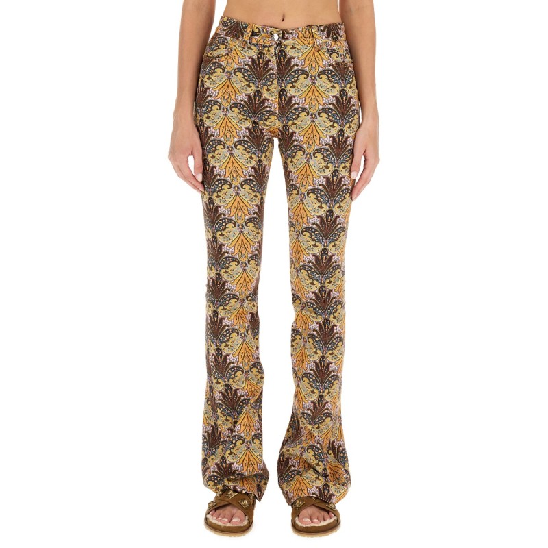 PAISLEY PRINT JEANS