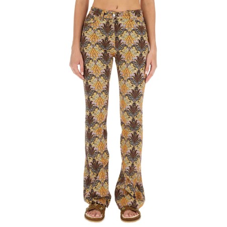 PAISLEY PRINT JEANS