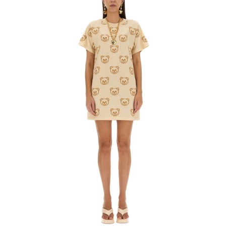 DRESS WITH TEDDY BEAR EMBROIDERY