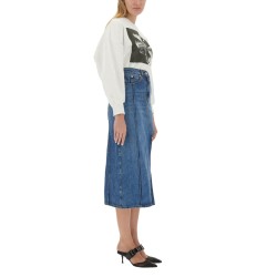 PENCIL SKIRT WITH CUT-OUT