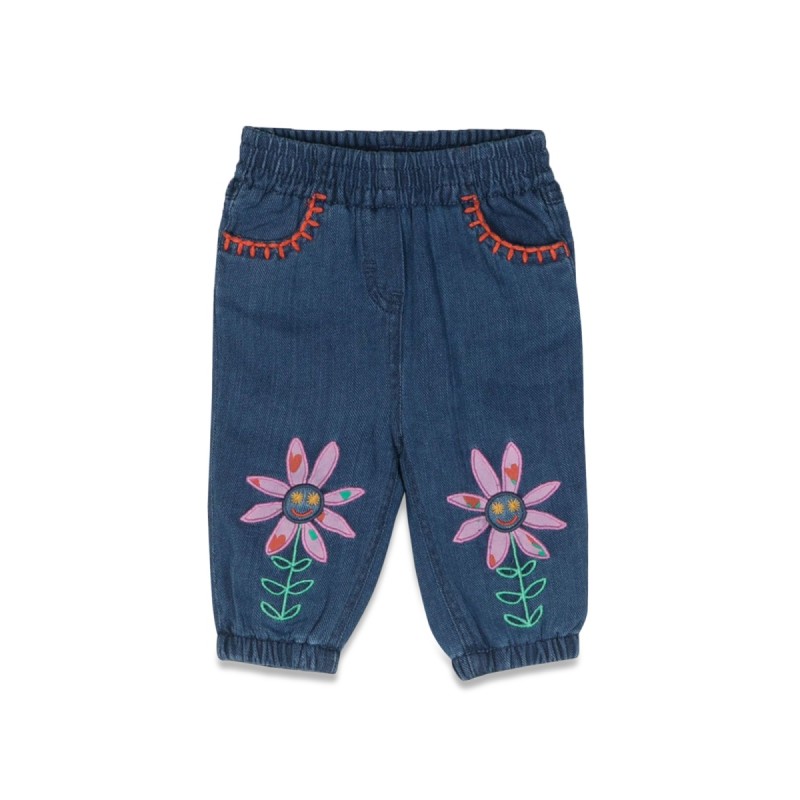 jeans with flowers